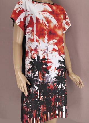 Новое красивое платье "kaleidoscope" с пальмами. размер uk10/eur38.3 фото