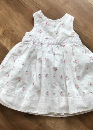 Платье для новорождённой девочки 0-3 месяца