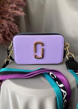 Marc jacobs violet logo сумка фиолетовая