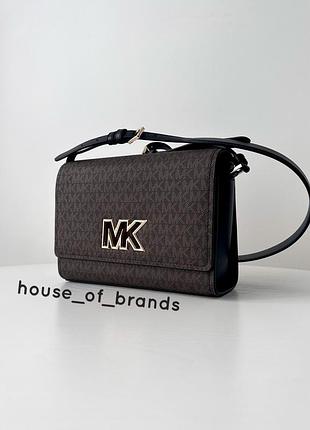 Женская кожаная сумочка michael kors mimi medium messenger bag сумка кроссбоди crossbody оригинал кожа мишель корс майкл корс на подарок жене девушке