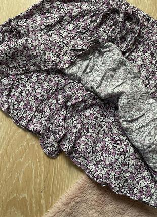 Юбка-шорты с цветочным принтом от zara6 фото