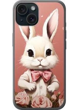 Чехол на iphone 15 зайчик из силикона fch_0005667
