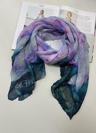 Платок шарф гофре в принт