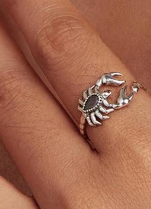 Серебряное кольцо "скорпион"5 фото