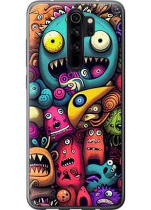 Чехол на xiaomi redmi note 8 pro cмешные монстры из пластика fch_0004716