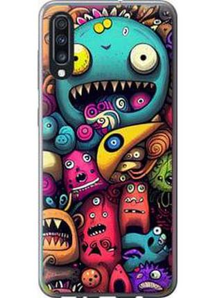 Чехол на samsung galaxy a70 2019 a705f cмешные монстры из пластика fch_0004695