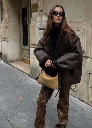 Дубленка zara дубленка