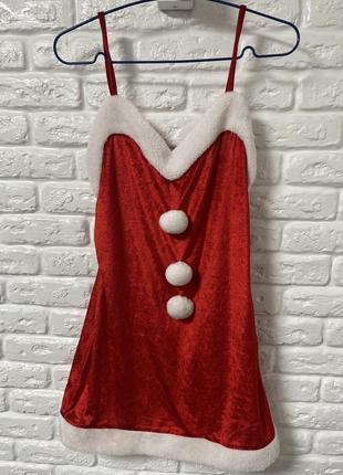 Платье снегурочки новогоднее хэллоуин