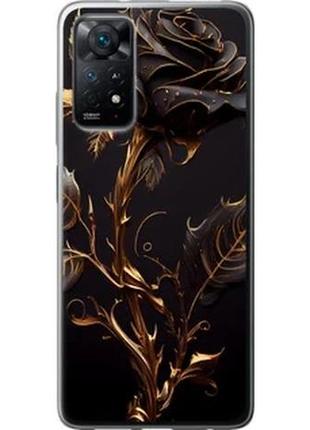 Чехол на xiaomi redmi note 11 роза 3 из силикона fch_0001397