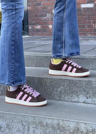 Adidas campus 00s dust cargo clear pink7 фото