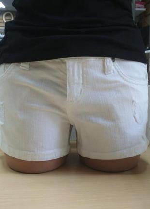 Шорти, жіночі, джинсові, білі, стрейч, esmara, розмір eur 36, 38/ru 42, 44, 17393