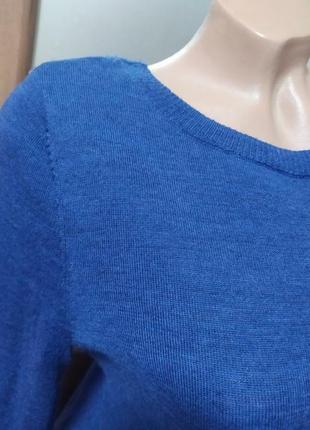 Женская кофта из шерсти мериноса красивая спинка джемпер свитер4 фото