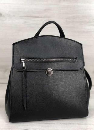 Рюкзак жіночий «деніс» чорний3 фото