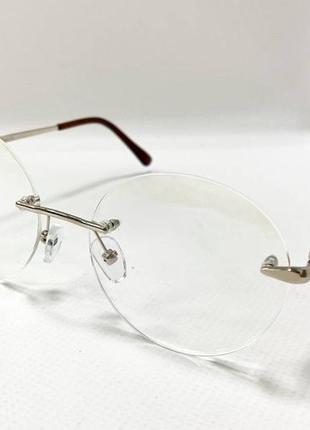 Компьютерные очки с фдекс дужками безоправные1 фото