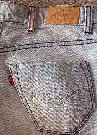 Светло-голубые джинсовые шорты levi strauss , оригинал 2