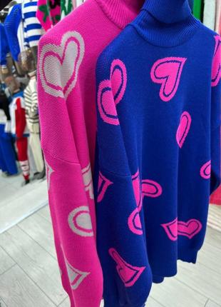 Яскраві стильні светри-туніки ❤️‍🔥❤️‍🔥 • виробництво туреччина🇹🇷, oversized6 фото