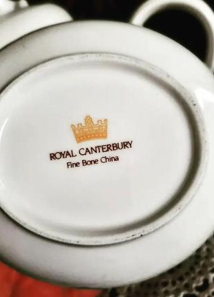 Фарфоровый чвйник и сахарница royal cantenbury6 фото