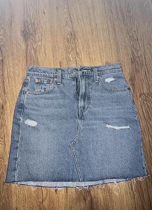 Юбка юбка levis 26 размер джинсовая