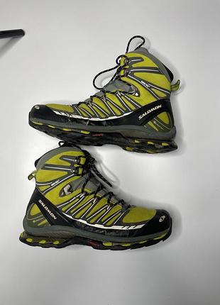 Черевики salomon gore-tex соломон жовті гортекс кросівки похідні високі
