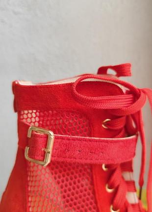 Червоне взуття для танців high heels хілс хілси8 фото