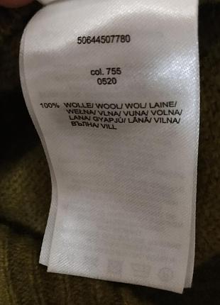 Christian berg. свитор. merino. 100% шерсть. размер м. цвет хаки