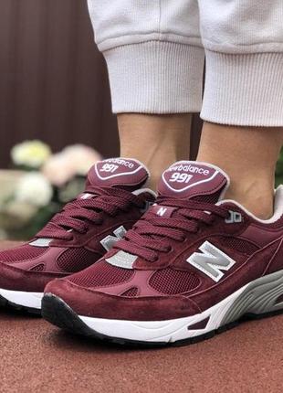 New balance 991🆕шикарные женские кроссовки🆕бордовые замшевые нью баланс 9914 фото