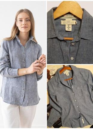 ✅натуральна льяна сорочка котонова бавовняна джинсова льон бавовна logg h&m
