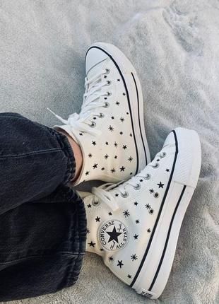 Кеди converse pre ctas cs ox sneakers black white black