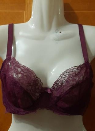 Кружевной красивый мягкий бюстгалтер р.34 dd 75 от panache