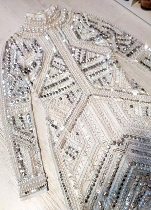 Платье бисер, камни, пайетки asos 6