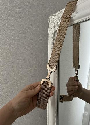 Ремешок миланское плетение золотой пасок стильный ремень на пояс золотой пасок женский широкий ремень цепочка металлический пасок на талию