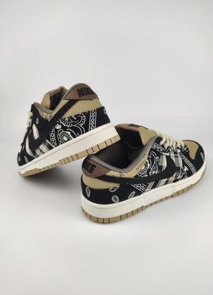 Кроссовки nike sb low dunk x travis scott3 фото