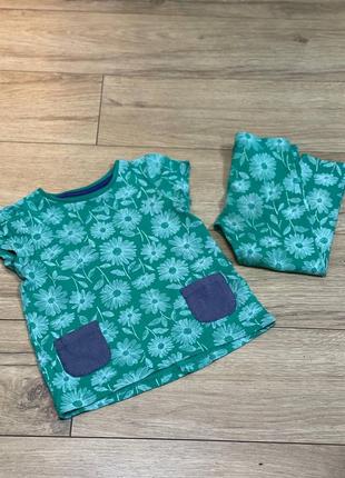 Зелёный костюм ромашка 92-98 размер 2915