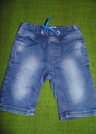 Классные джинсовые шорты на резинке next. размер-4г, 104см