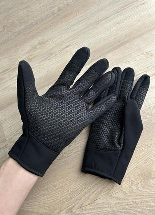 Софтшельные варежки winds gloves прорезиненные флисовые4 фото