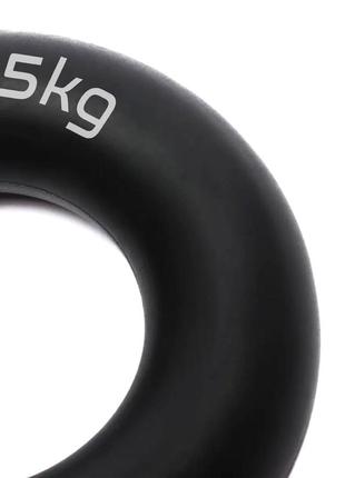 Эспандер кистевой силиконовый powerplay pp-4324 hand grip ring hard 25 кг. черный