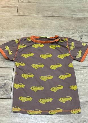 Коричнева футболка машини 98-104 розмір 2922