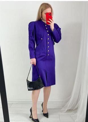 Винтажное фиолетовое платье louis feraud2 фото
