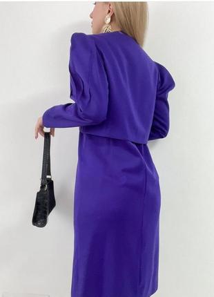 Винтажное фиолетовое платье louis feraud9 фото