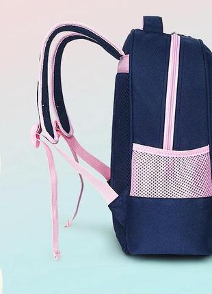 Школьный рюкзак с пеналом для девочки 1 2 3 класс, розовый ортопедический портфель в школу8 фото