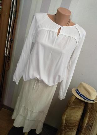 Шикарная брендовая  легкая блуза, рубаха, топ, вискоза