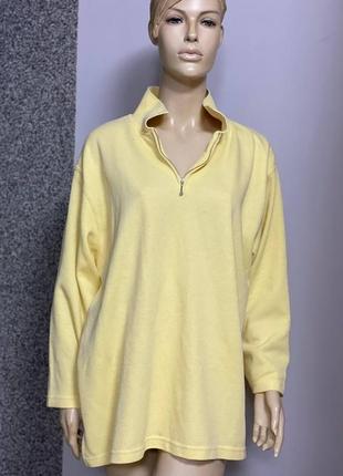 Однотонний жовтий светр xxxl-xxxxl 2929