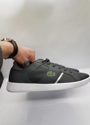 Кожаные кроссовки сникерсы lacoste 43 45 оригинал
