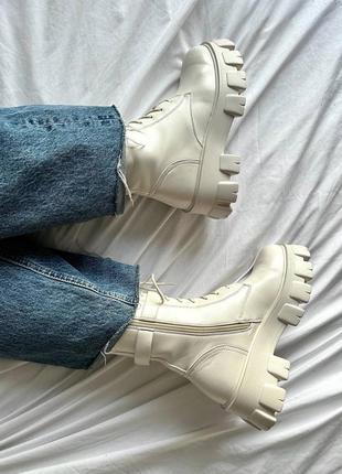 Boyfriend boots white4 фото