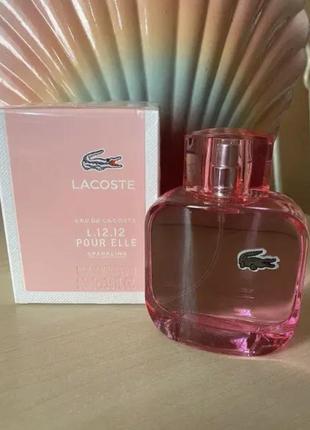 Lacoste eau de lacoste l.12.12 pour elle sparkling туалетна вода 90 ml лакоста л12 пур ель спарклінг жіночі