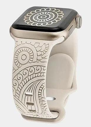 Ремешок apple watch 42/44/45/49 мм (бежевый)