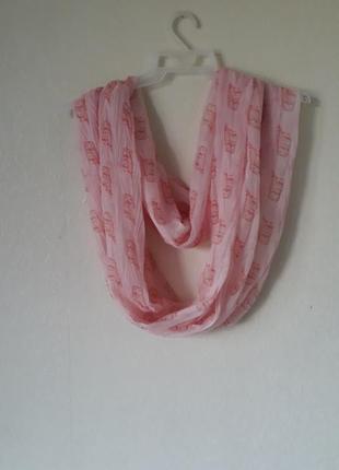 Ніжний шарф-хомут шовк +віскоза