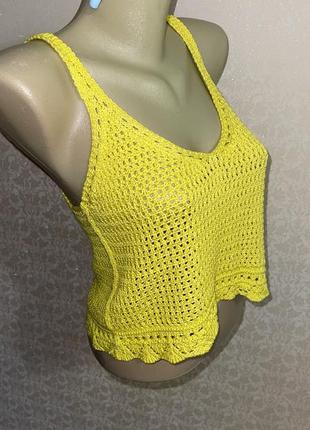 Яскравий топ топік в'язаний
