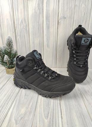 Кроссовки меррелл merrell vibram high winter black1 фото