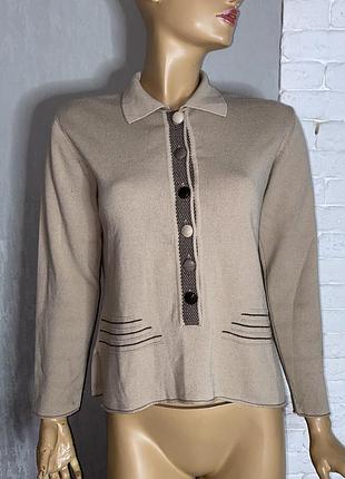 Винтажная кофта джемпер с воротничком винтаж motif